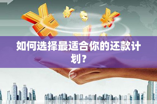 繁峙如何选择最适合你的还款计划？