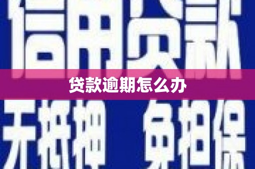 繁峙贷款逾期怎么办