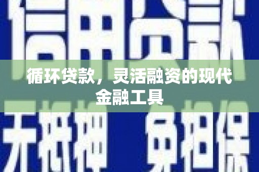 繁峙循环贷款，灵活融资的现代金融工具
