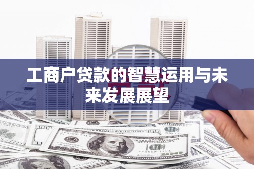 繁峙工商户贷款的智慧运用与未来发展展望