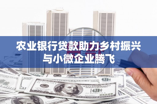 繁峙农业银行贷款助力乡村振兴与小微企业腾飞